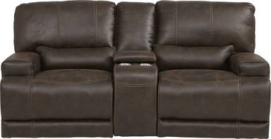 power reclining console loveseat
