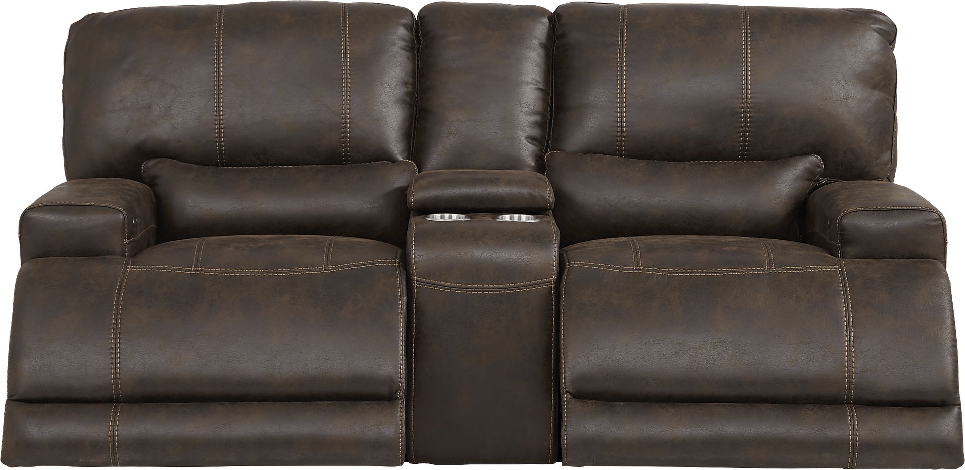 Warrendale Chocolate 5 Pc Power Reclining Living Room - Image 3