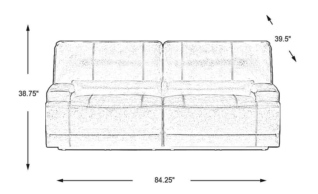Warrendale Chocolate Power Reclining Sofa