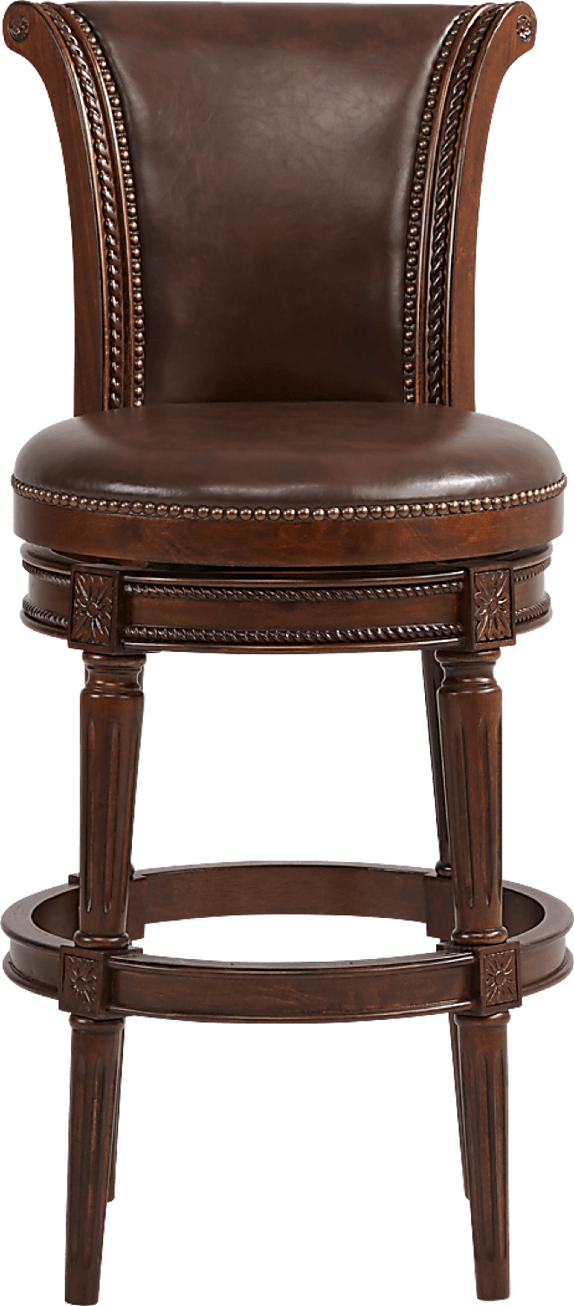 Warrin Brown Swivel Barstool - Image 3