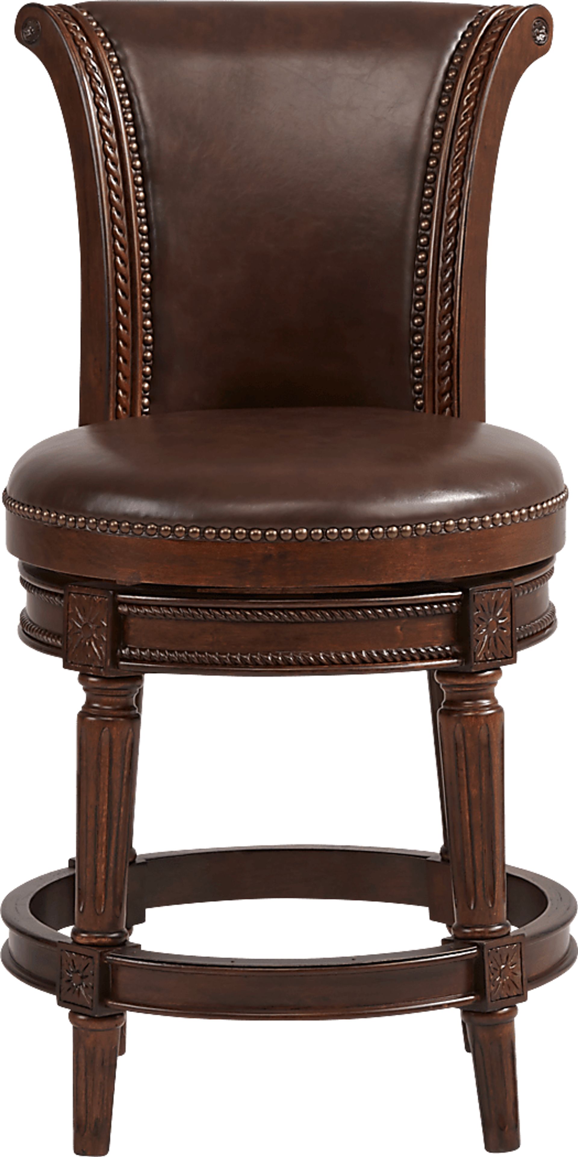 Warrin Brown Swivel Counter Height Stool - Image 3