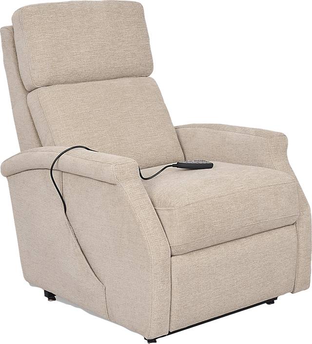 Warrington Beige Dual Power Recliner - Thumbnail - Image 1