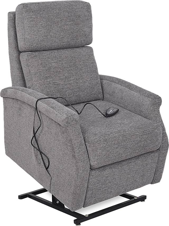 Warrington Gray Dual Power Recliner - Thumbnail - Image 3
