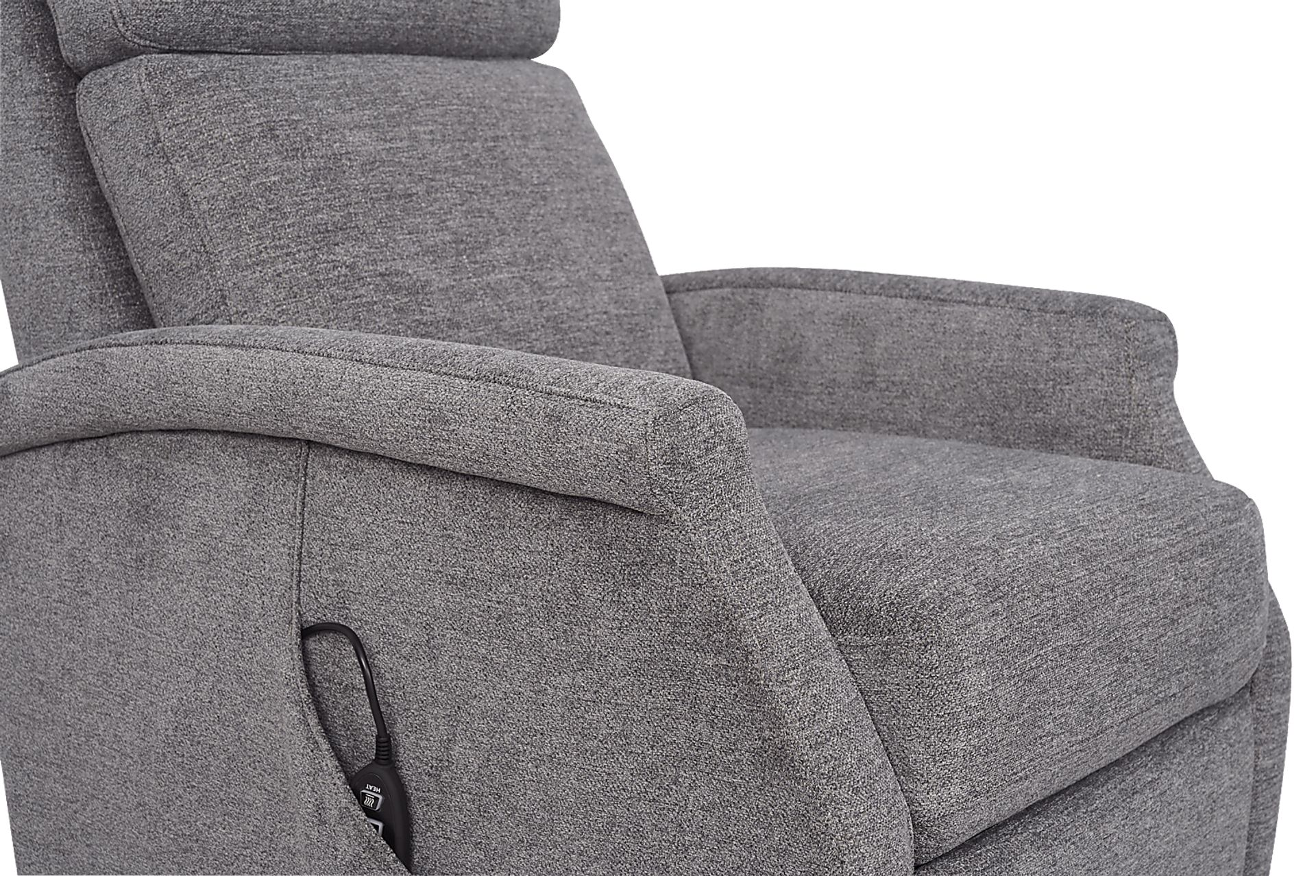 Warrington Gray Dual Power Recliner - Image 9