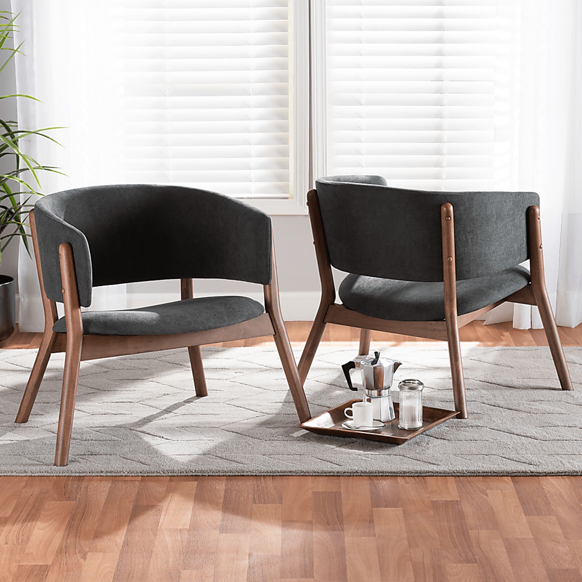 Warsoff Dark Gray Accent Chair, Set of 2 - Image 7