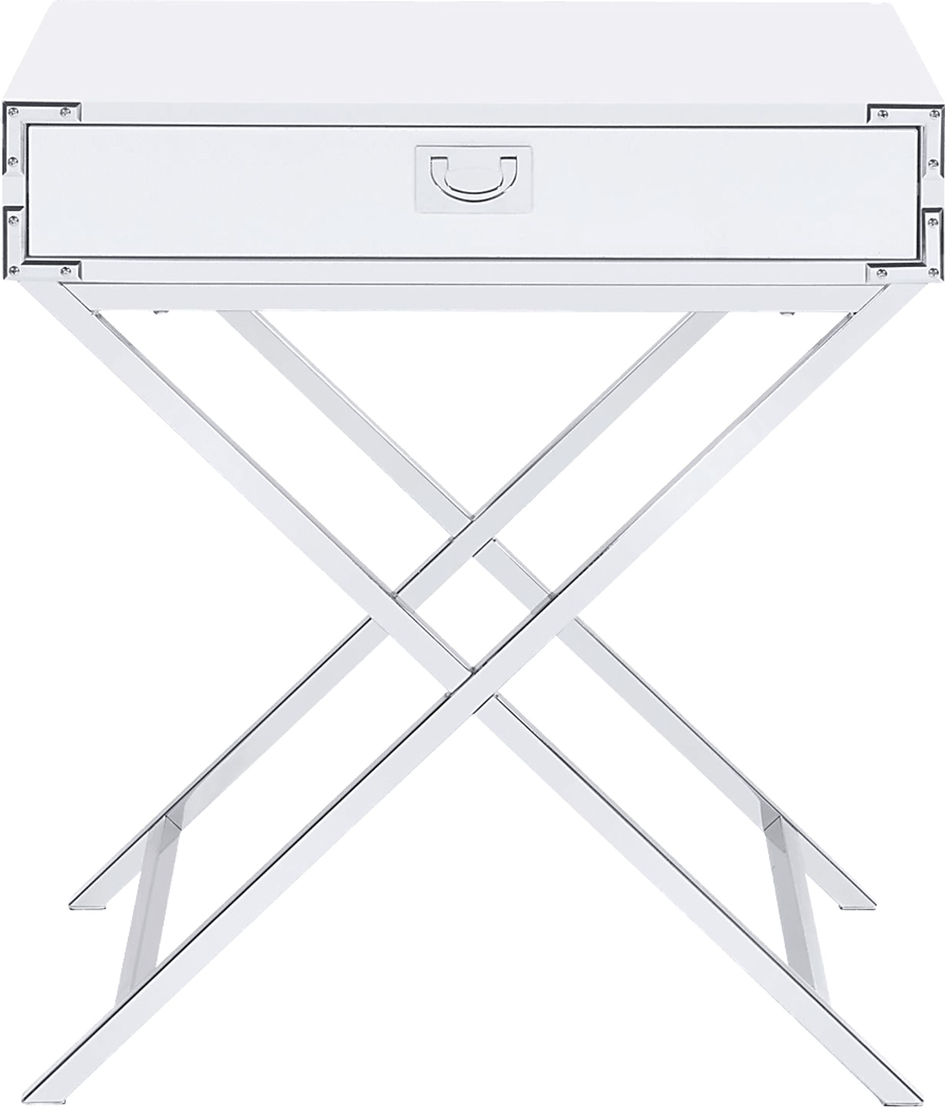 Wartelle White Accent Table - Image 2