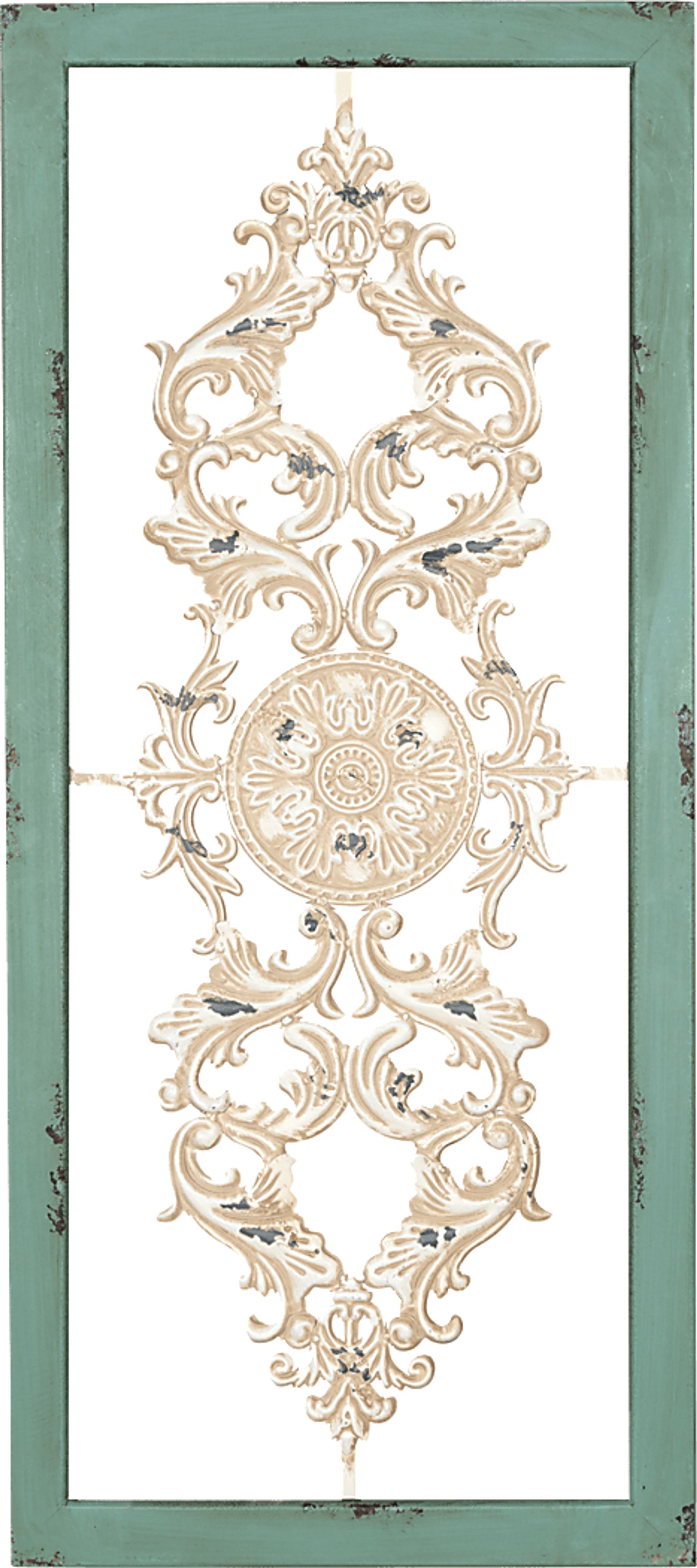 Warwana Teal Wall Decor - Image 1