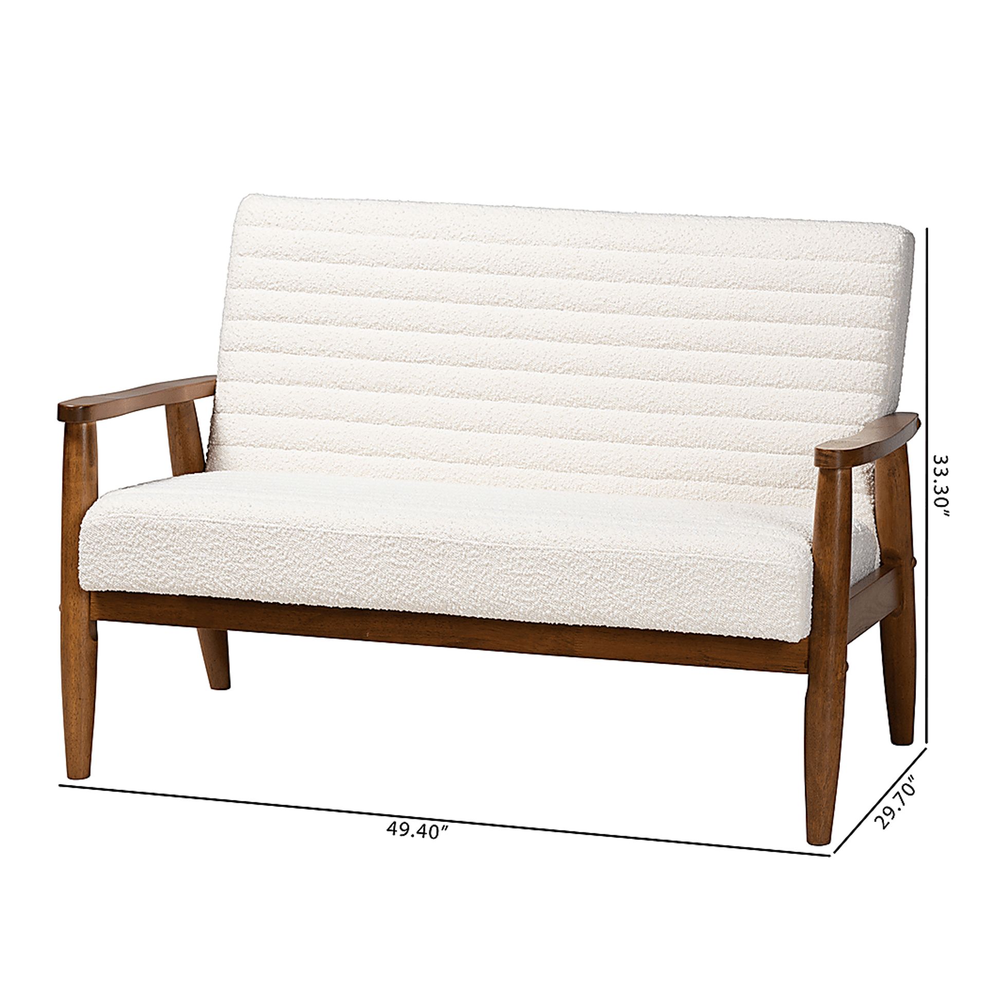 Washakie Walnut Loveseat - Image 9