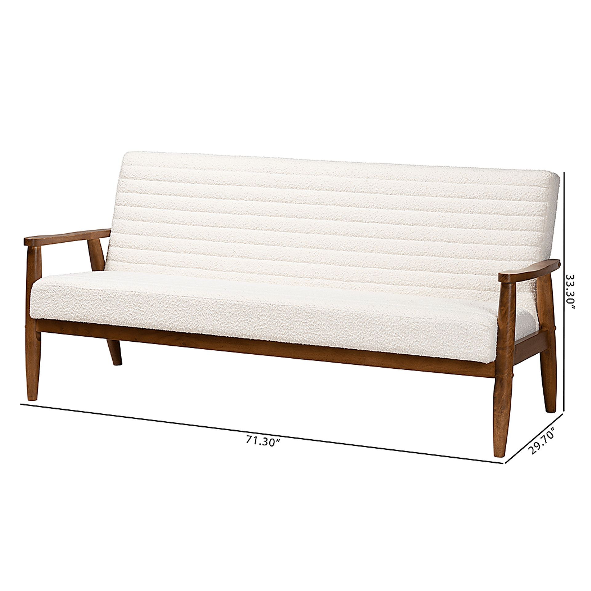Washakie Walnut Sofa - Image 9