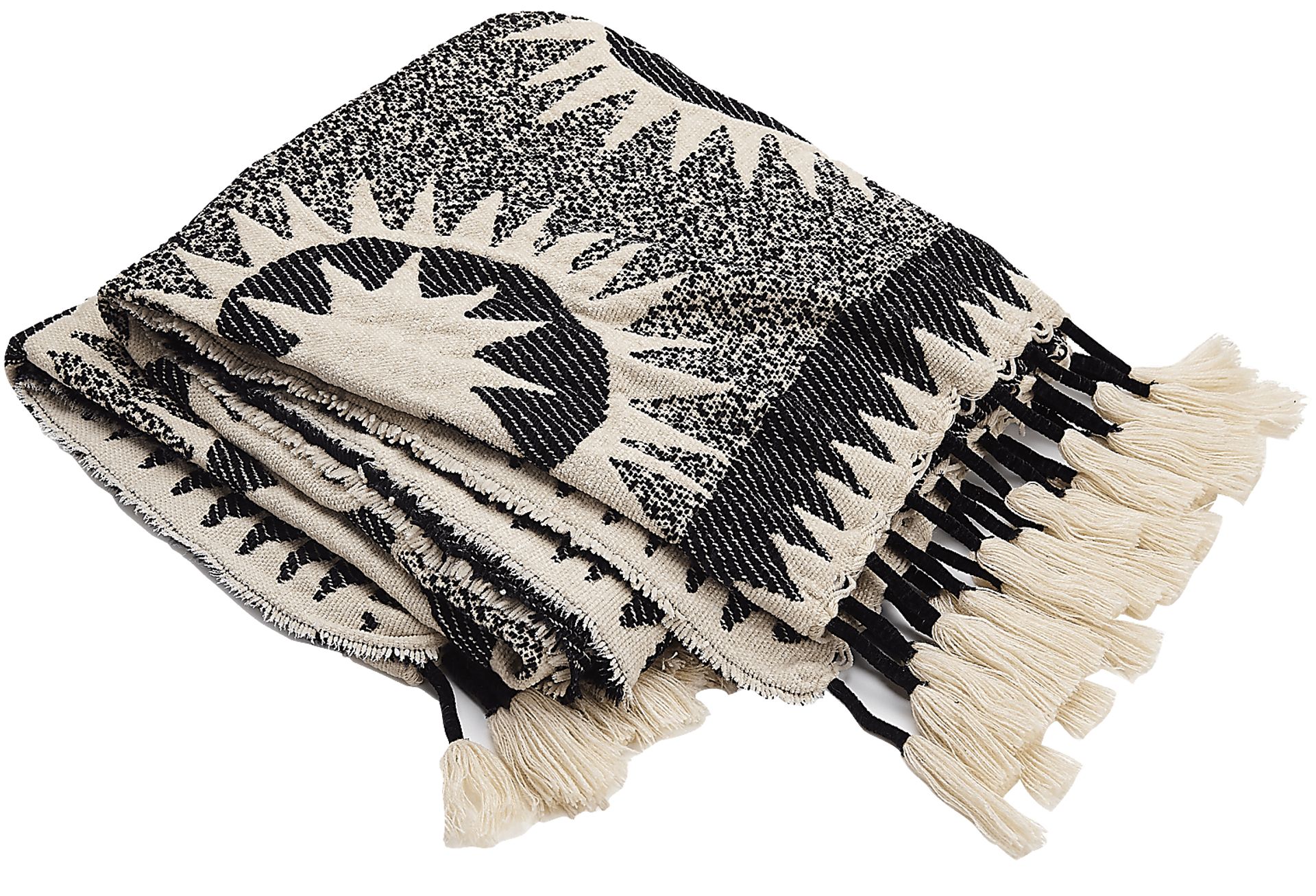 Washentaw Cream Throw Blanket - Image 2