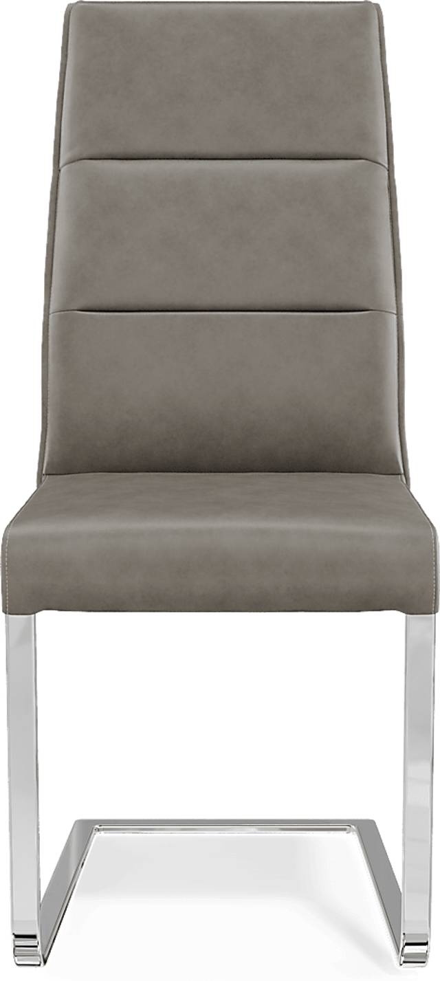 Washington Square White 5 Pc Dining Room with Gray Chairs - Thumbnail - Image 4