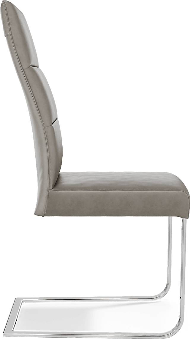Washington Square White 5 Pc Dining Room with Gray Chairs - Thumbnail - Image 5