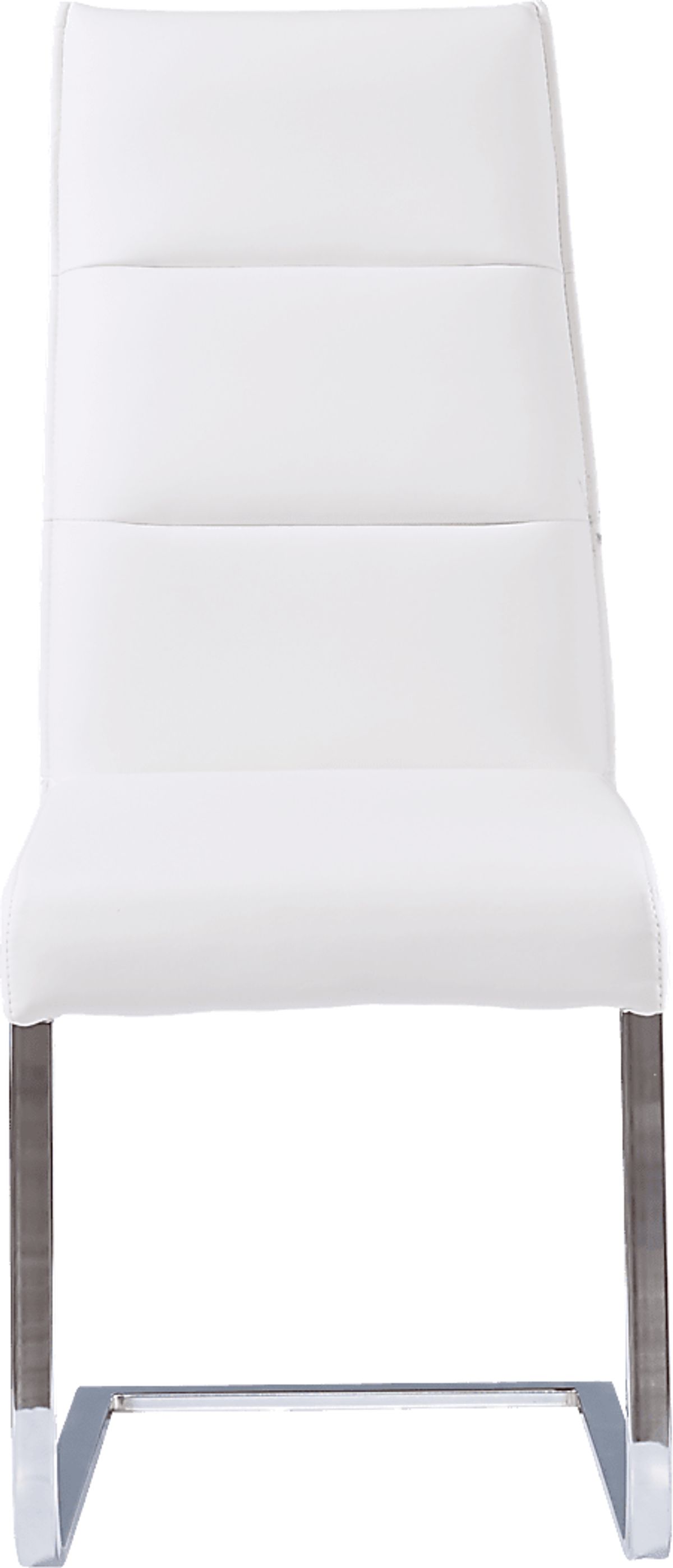 Washington Square Chrome Metal White Side Chair | Rooms to Go