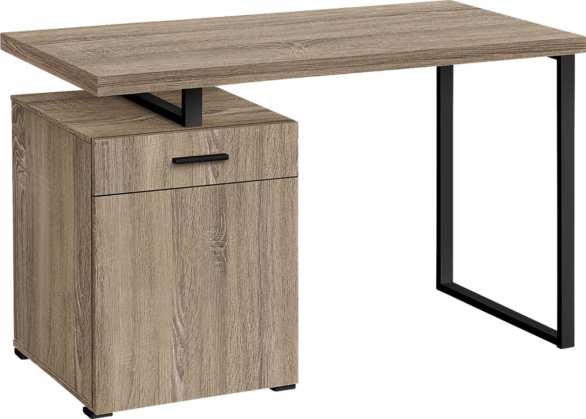 Washita Taupe Colors,Light Wood Desk - Rooms To Go