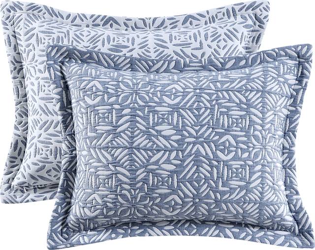 Washmon Blue 4 Pc Full/Queen Coverlet Set - Thumbnail - Image 8