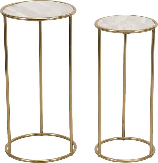 Wastenaw White Accent Table, Set of 2 - Thumbnail - Image 2