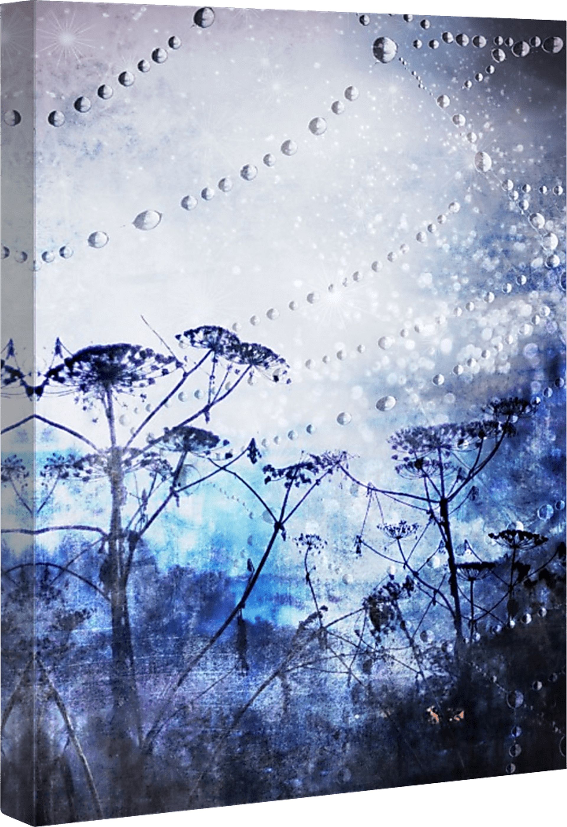 Water Droplets Purple Artwork - Image 2