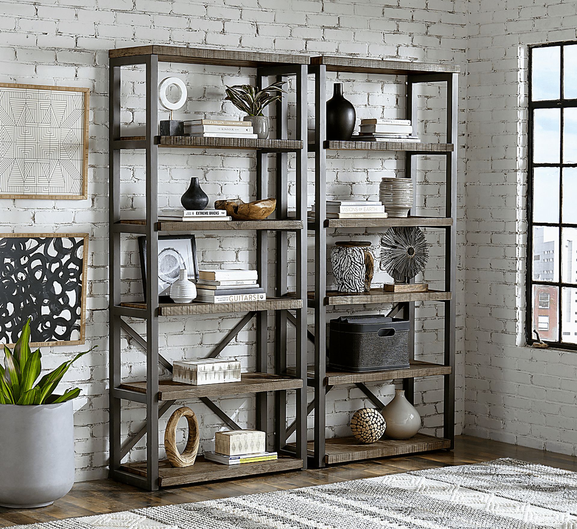 Water Mill Gray Bookcase - Image 2