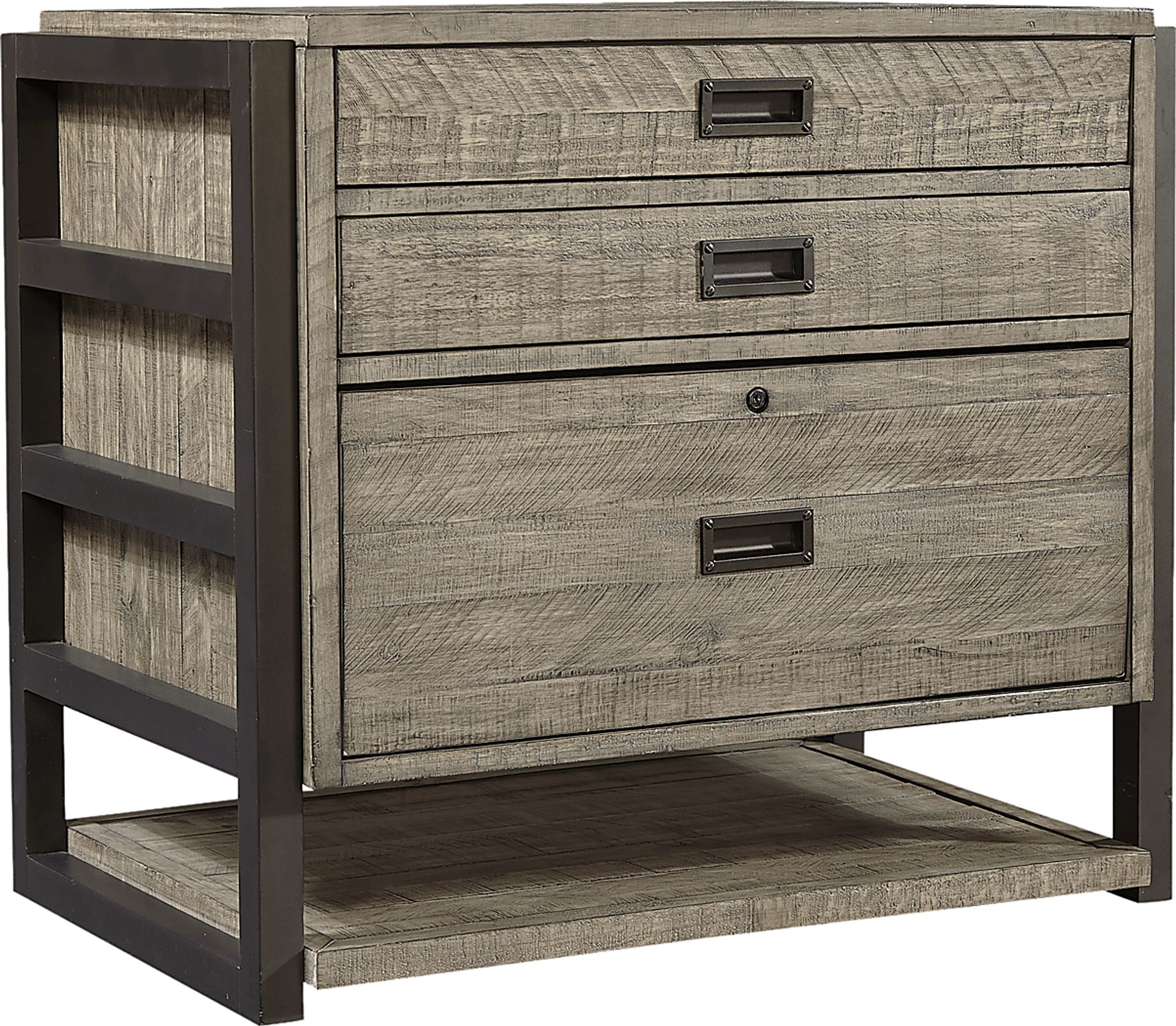 Water Mill Gray File Cabinet - Image 1