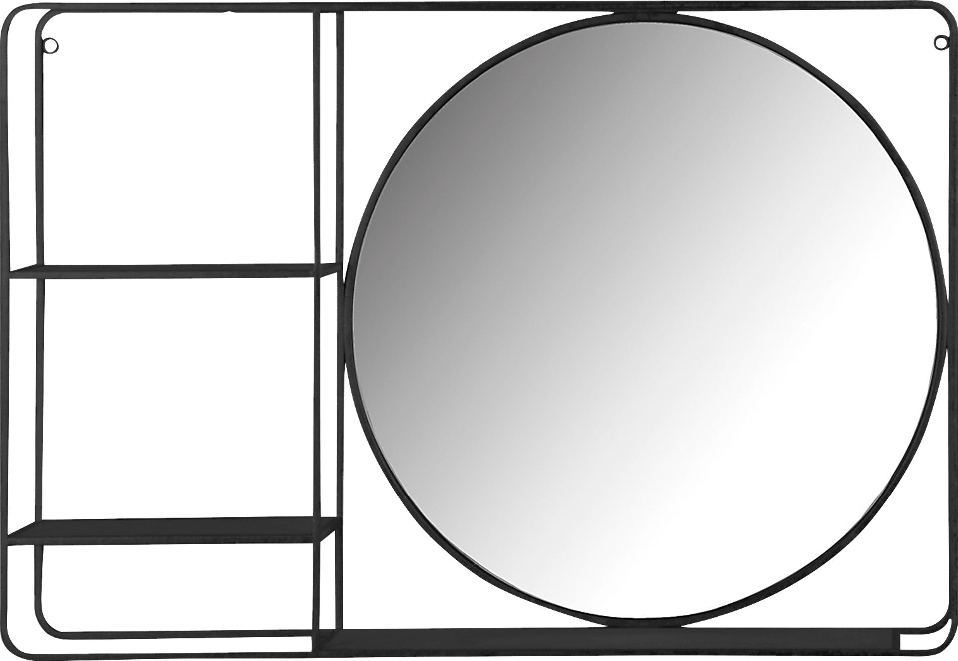 Waterburry Black Wall Shelf - Image 1