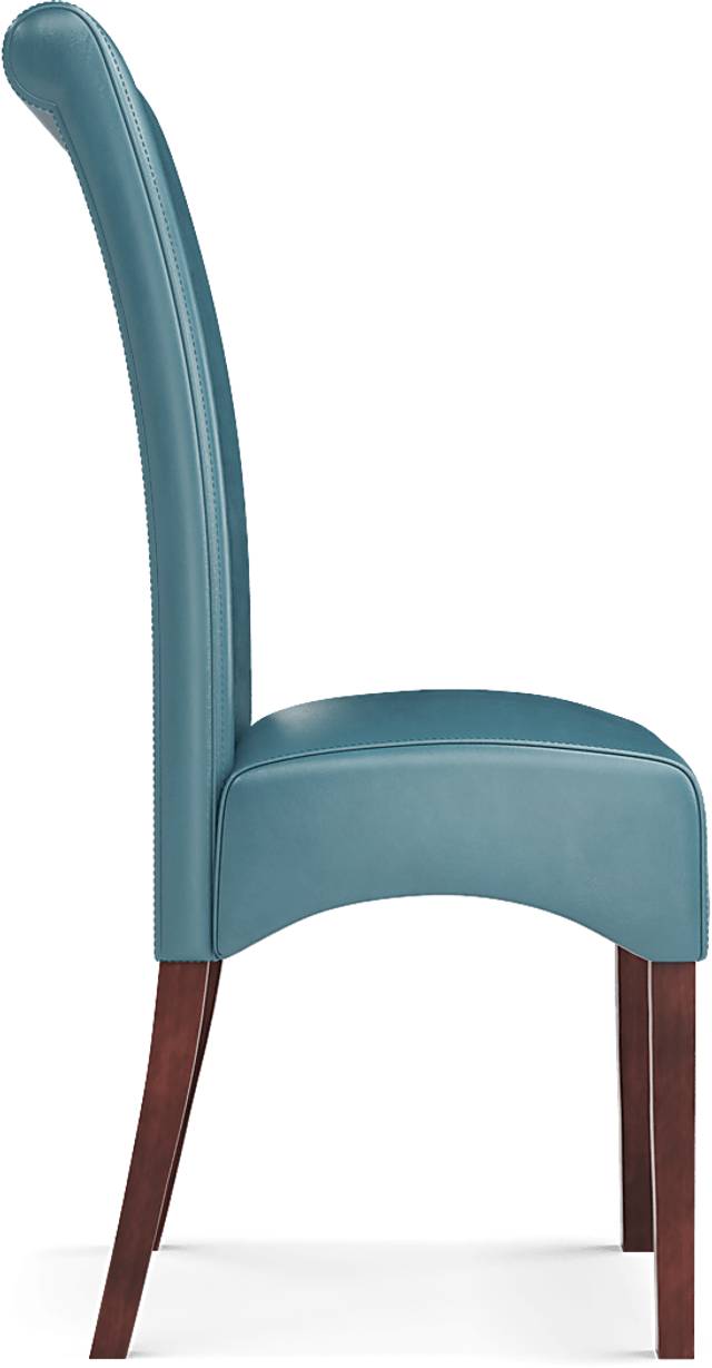 Watercolor Aqua Side Chair - Thumbnail - Image 3