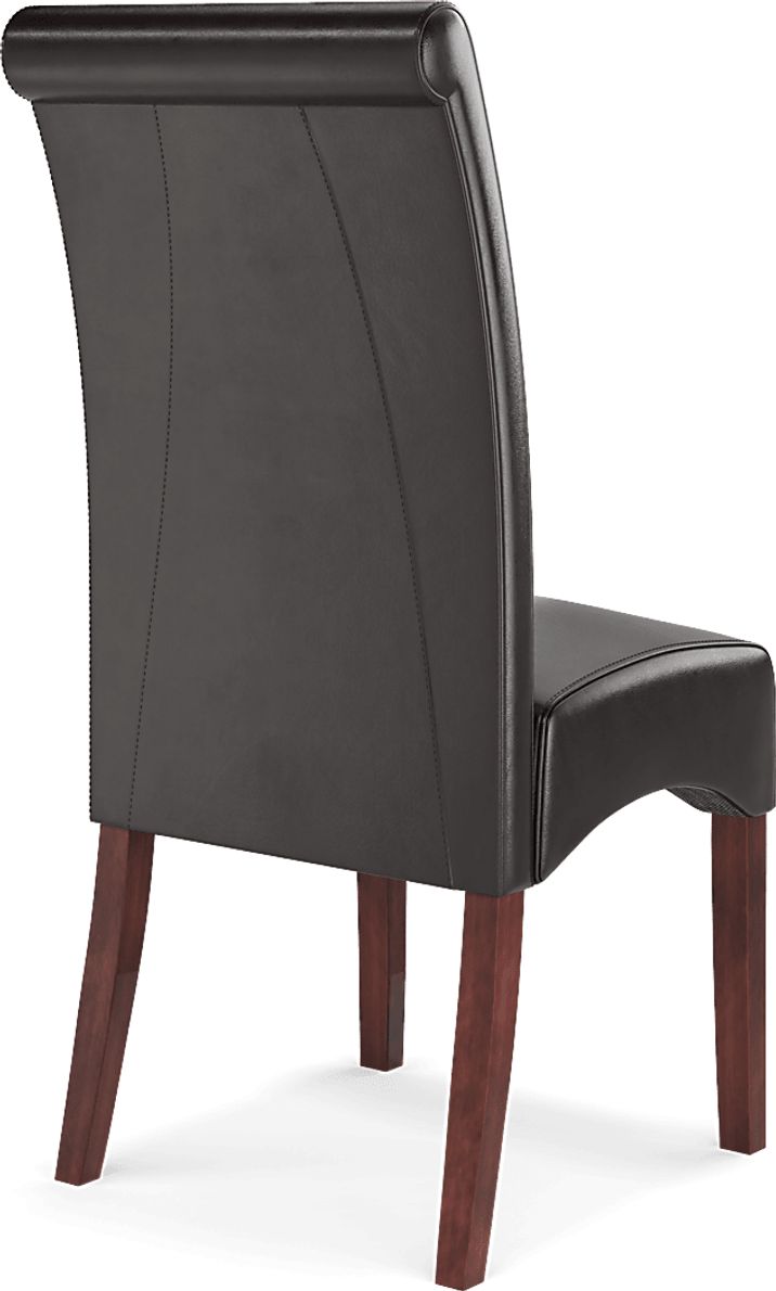 Watercolor Brown Side Chair