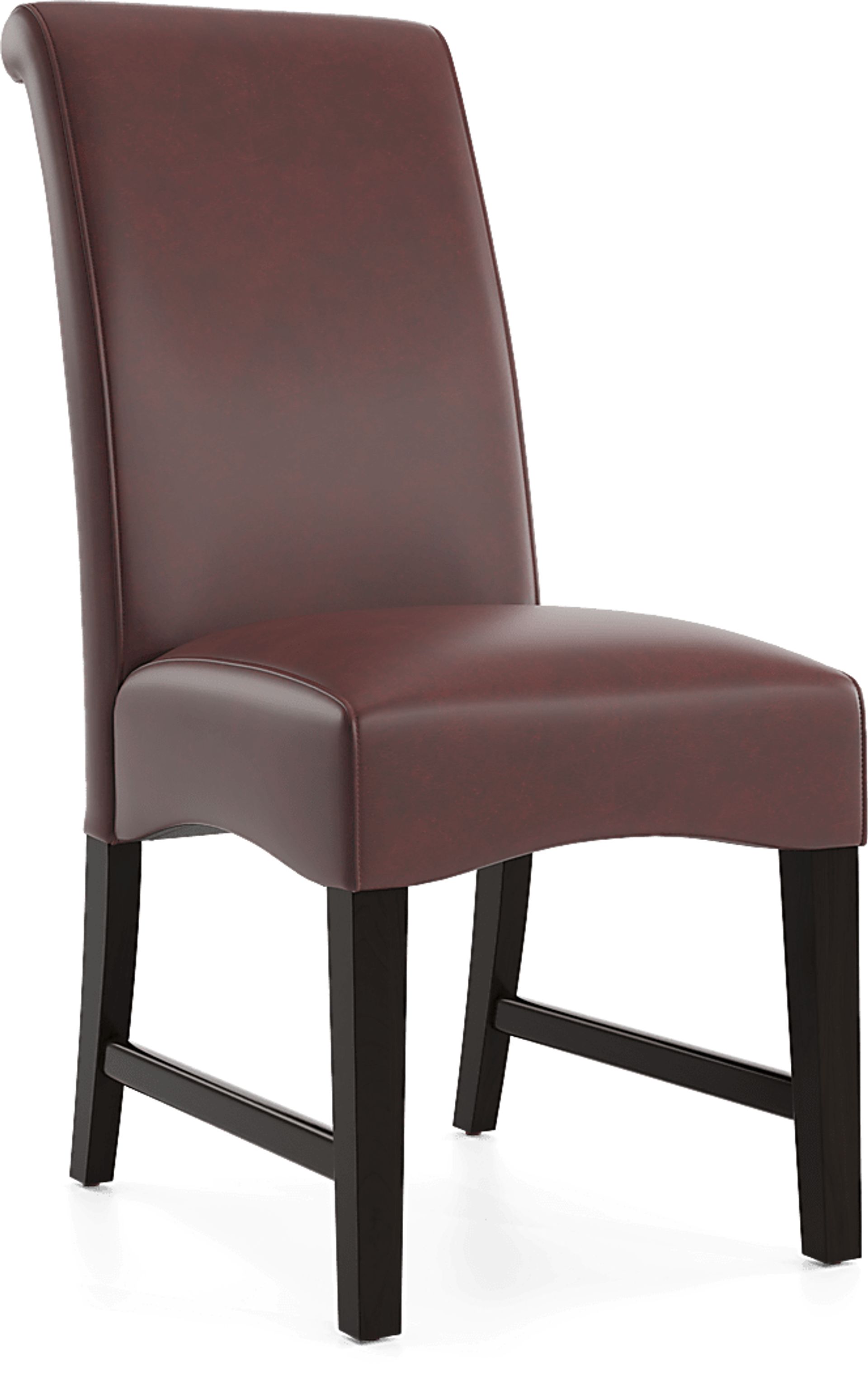 Watercolor Burgundy Upholstered Side Chair - Image 1