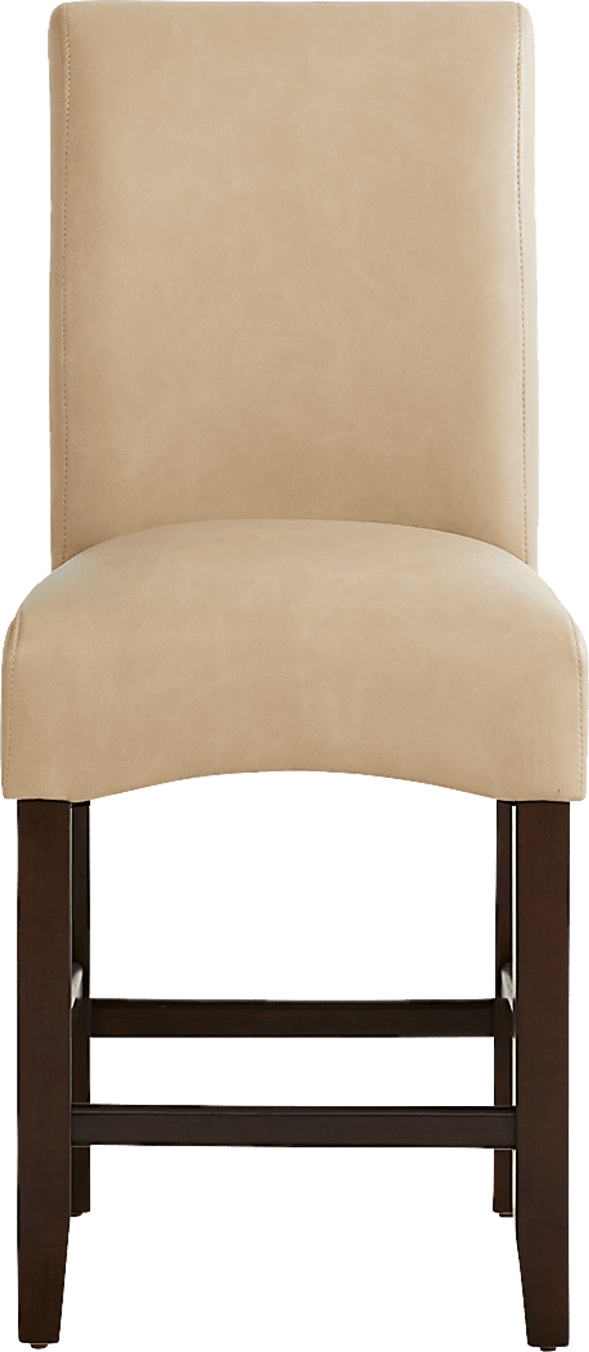 Watercolor Champagne Upholstered Stool - Image 2