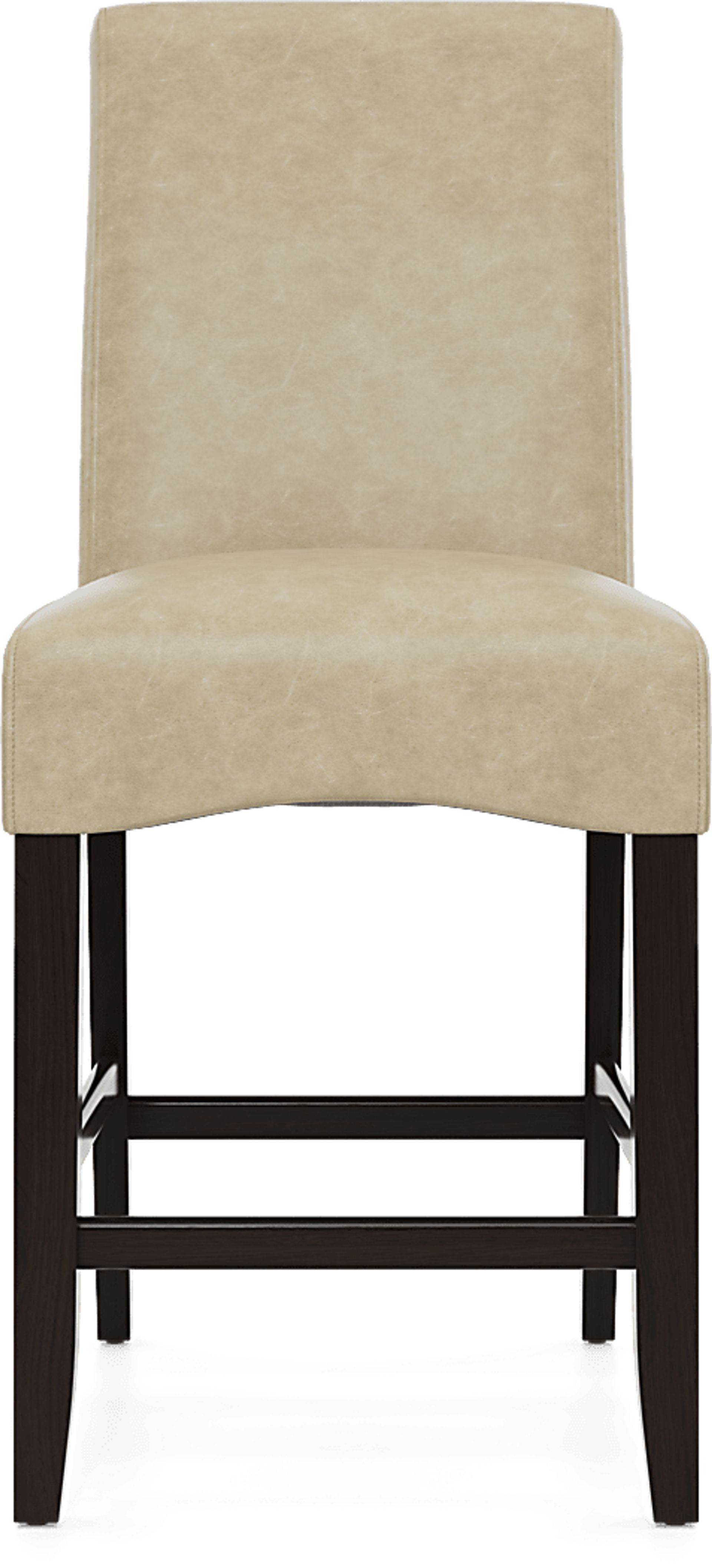 Watercolor Champagne Upholstered Stool - Image 2