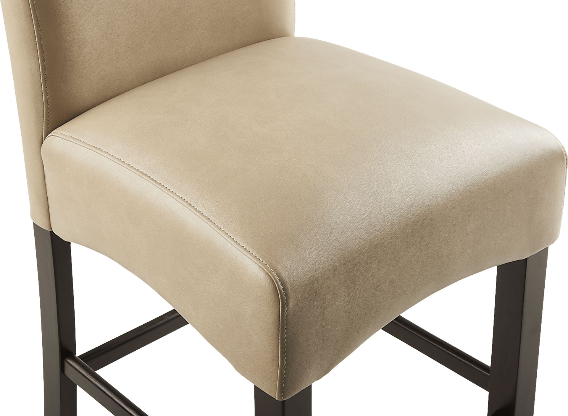 Watercolor Champagne Upholstered Stool - Image 4