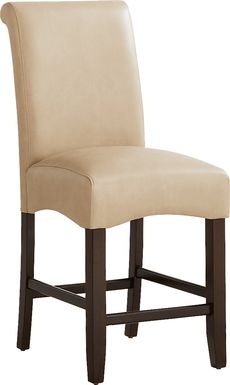 Watercolor Champagne Upholstered Stool