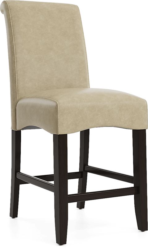 Watercolor Champagne Upholstered Stool