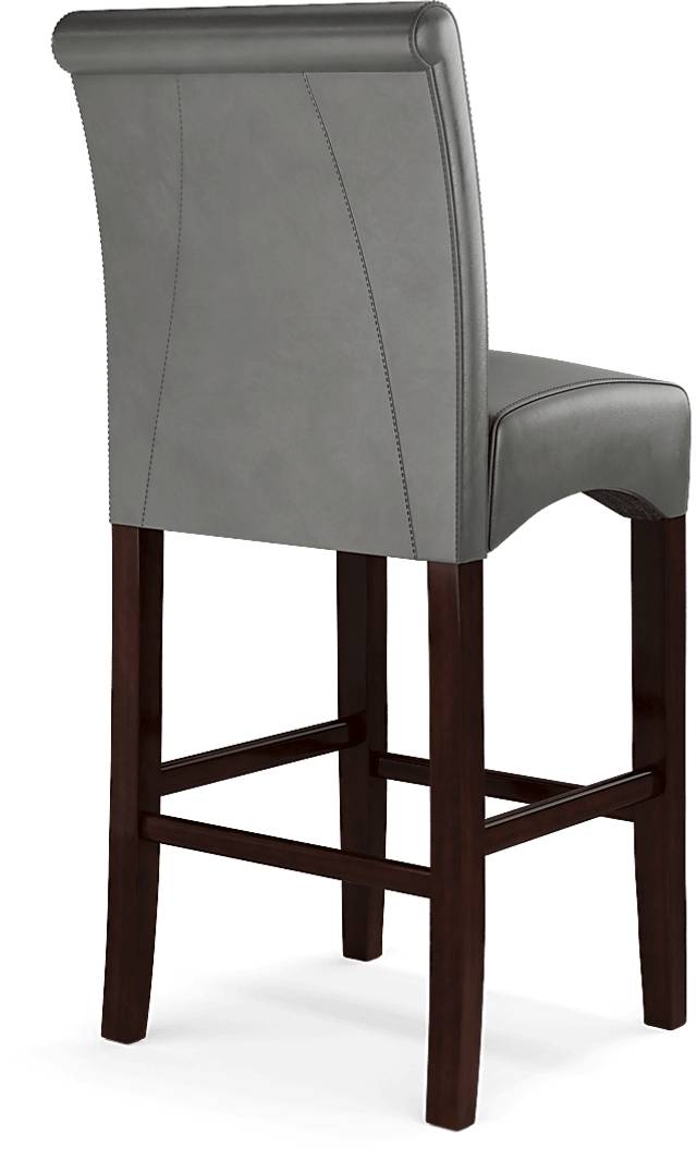 Galeno Cherry 3 Pc Bar Set with Charcoal Barstools - Thumbnail - Image 7