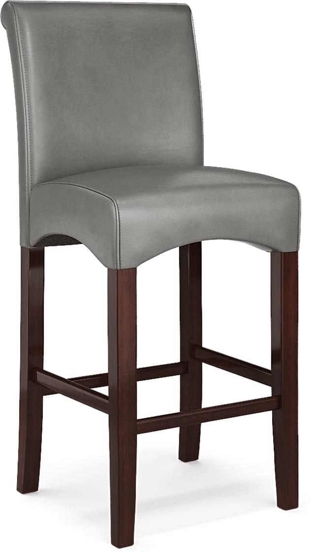 Galeno Cherry 3 Pc Bar Set with Charcoal Barstools - Thumbnail - Image 4