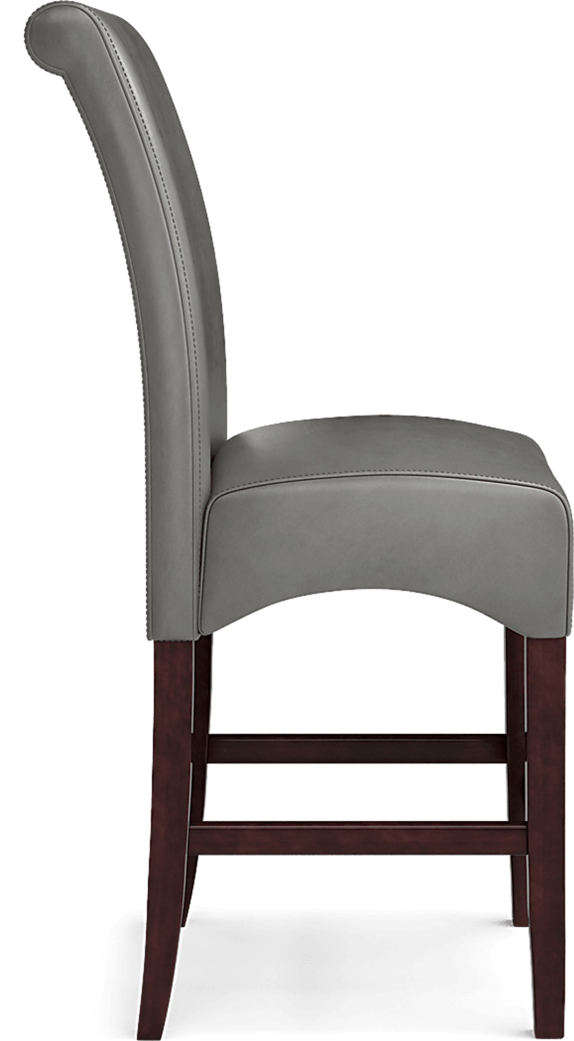 Ciara Espresso 5 Pc 48" Counter Height Dining Set with Charcoal Stools - Image 6
