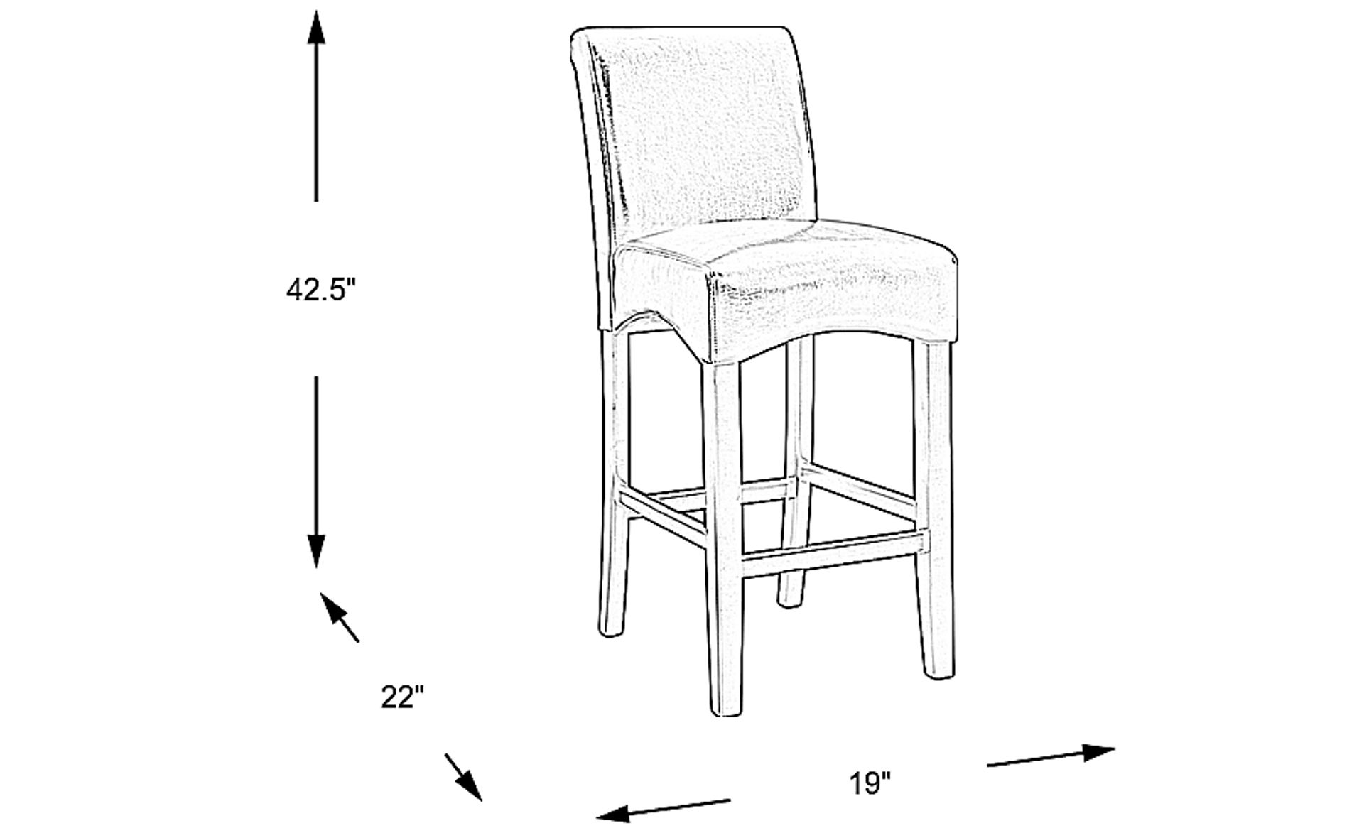 Dimension Image. Please refer to the Dimension Tab on this page for dimension details.