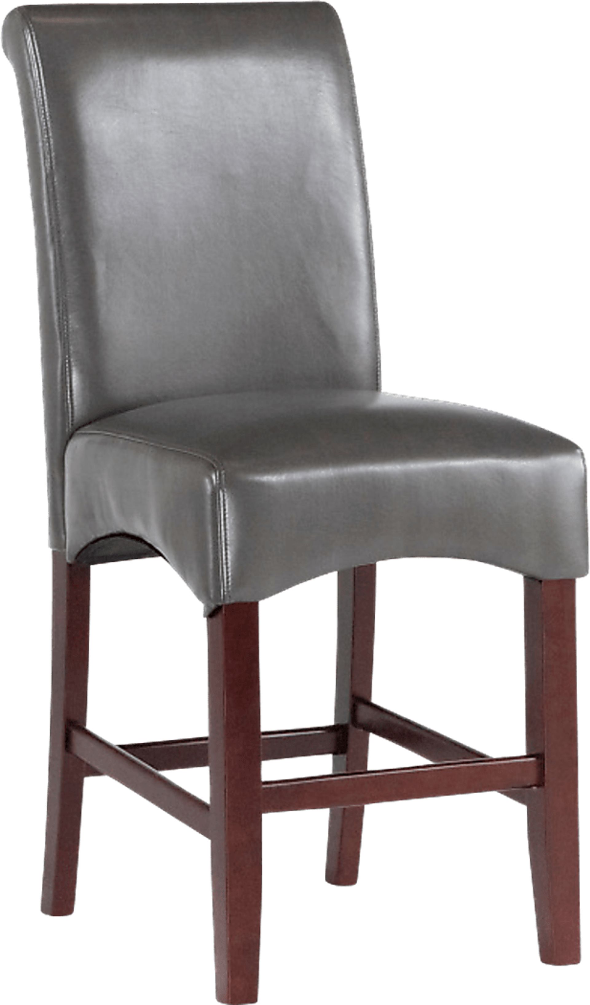 Watercolor Charcoal Counter Height Stool - Image 1