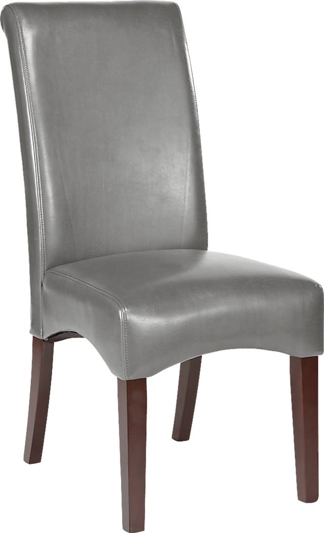 Watercolor Charcoal Side Chair - Thumbnail - Image 1