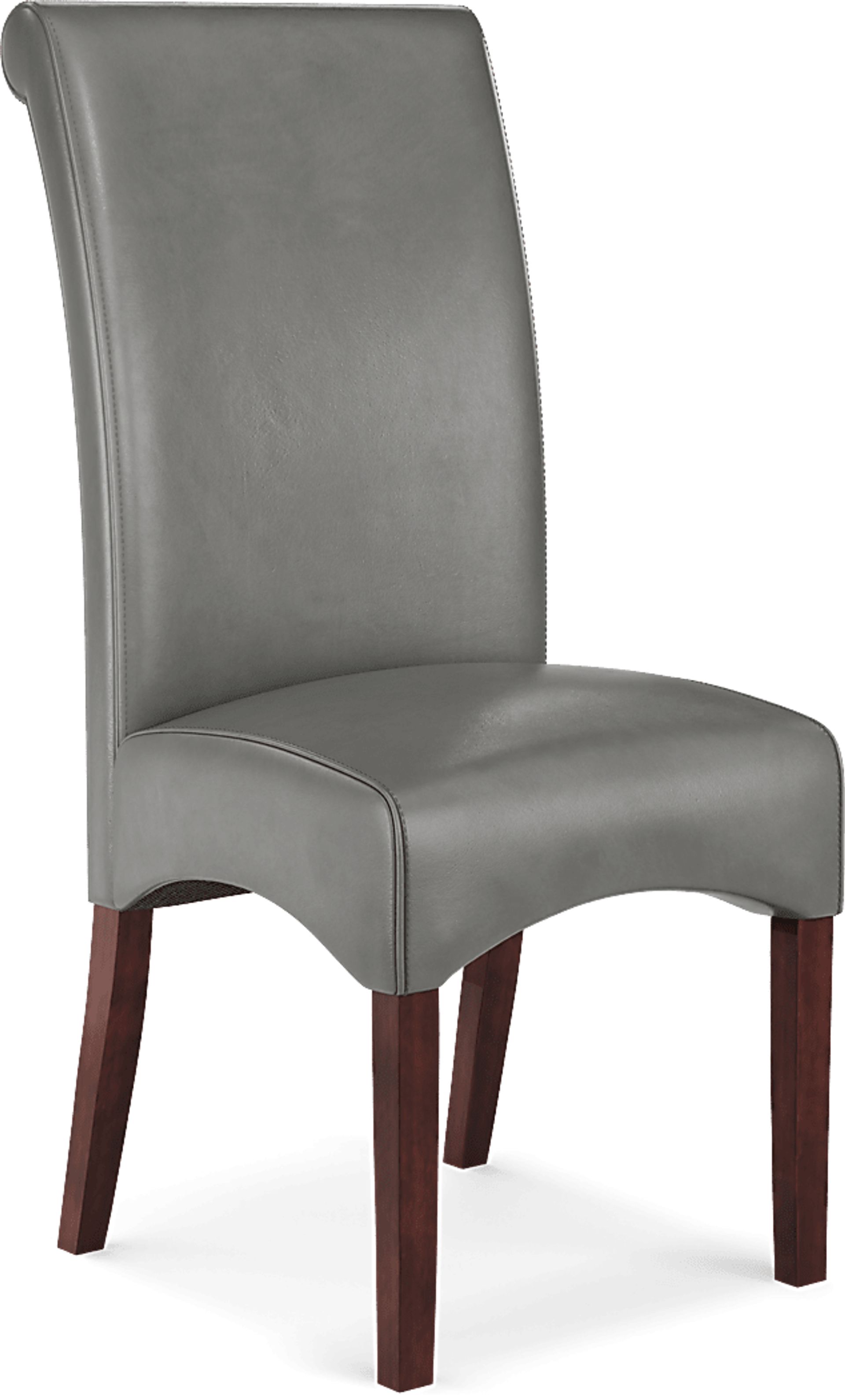 Delmon Walnut 5 Pc Oval Dining Set with Charcoal Chairs - Image 3