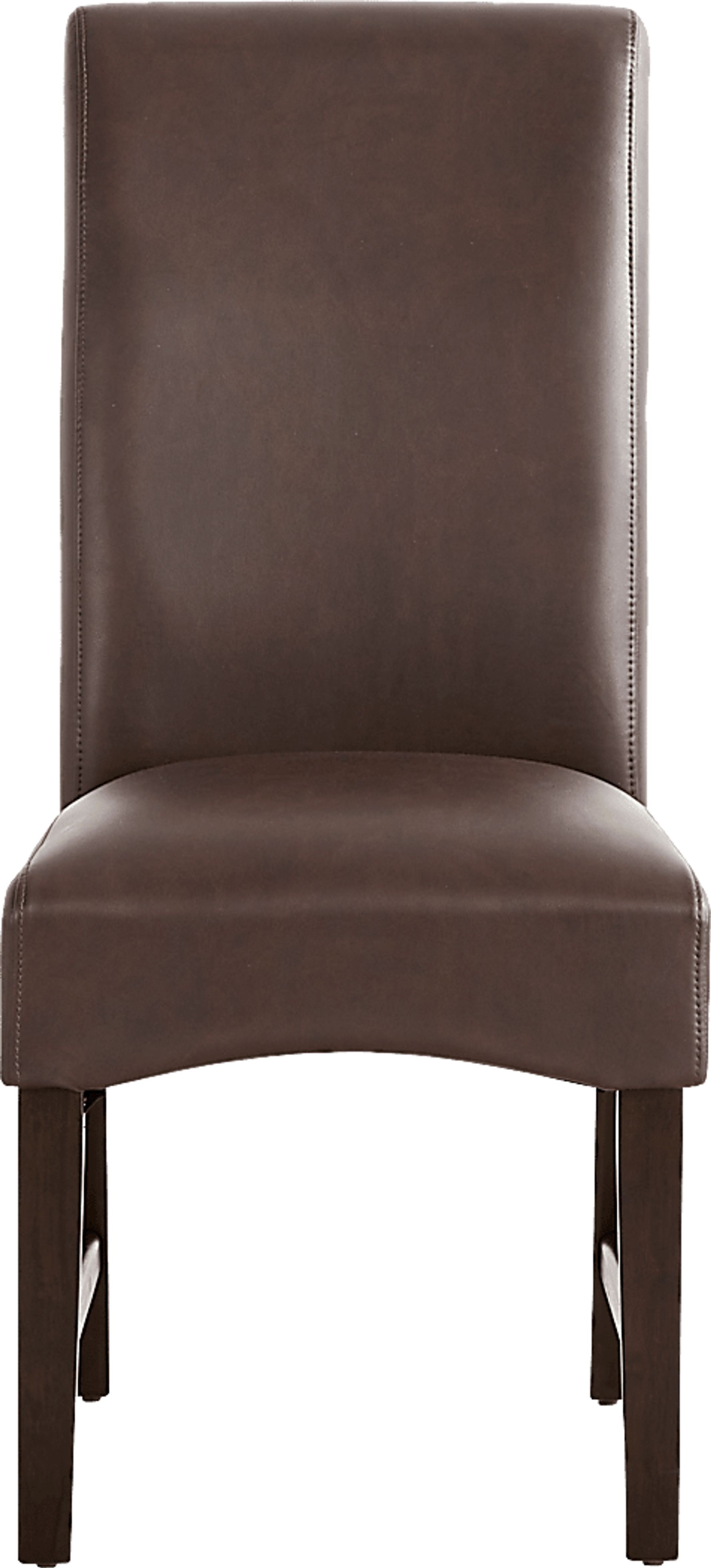 Ciara Espresso 5 Pc Round Dining Room with Chocolate Chairs - Image 4