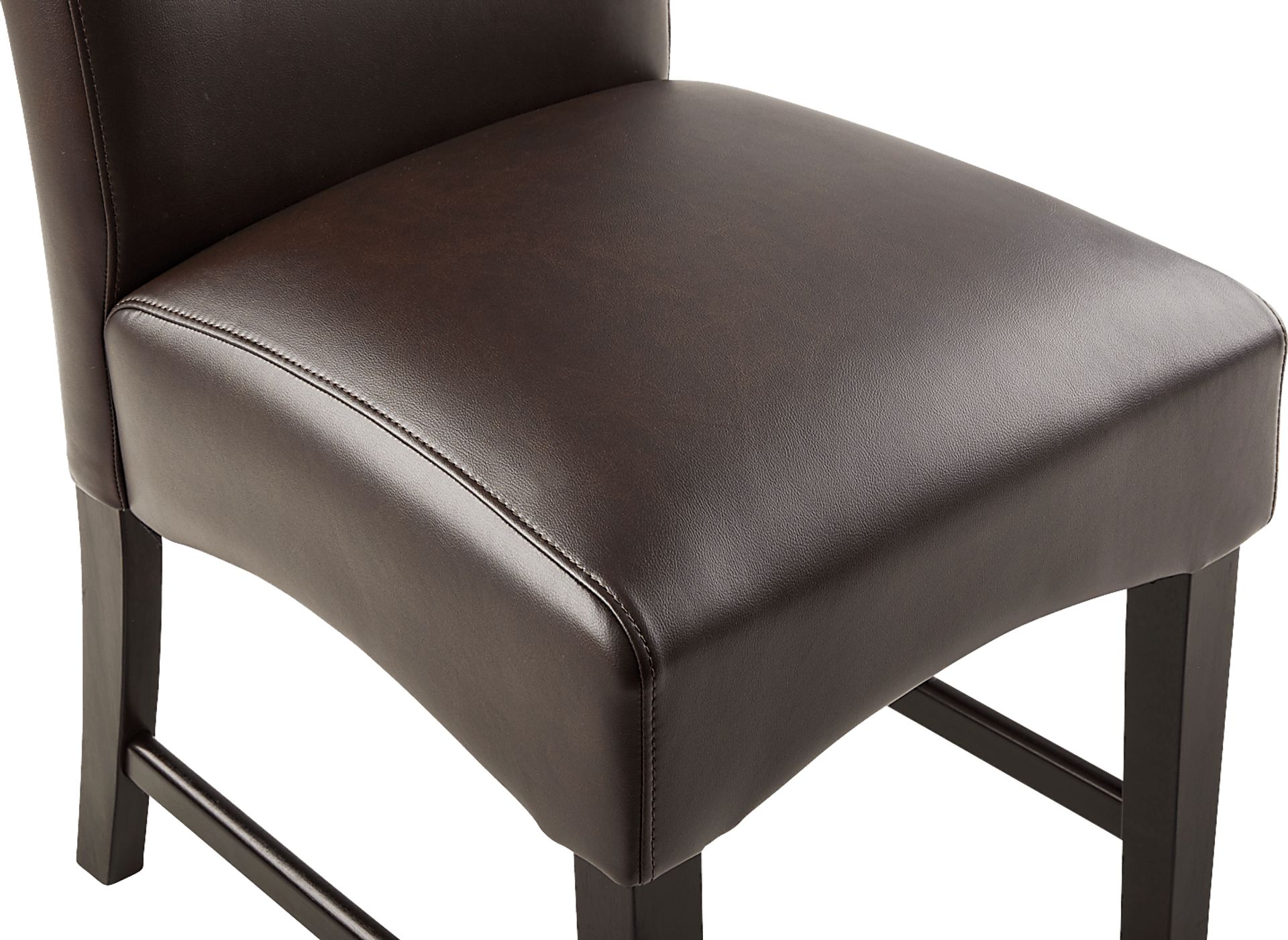 Ciara Espresso 5 Pc Round Dining Room with Chocolate Chairs - Image 5