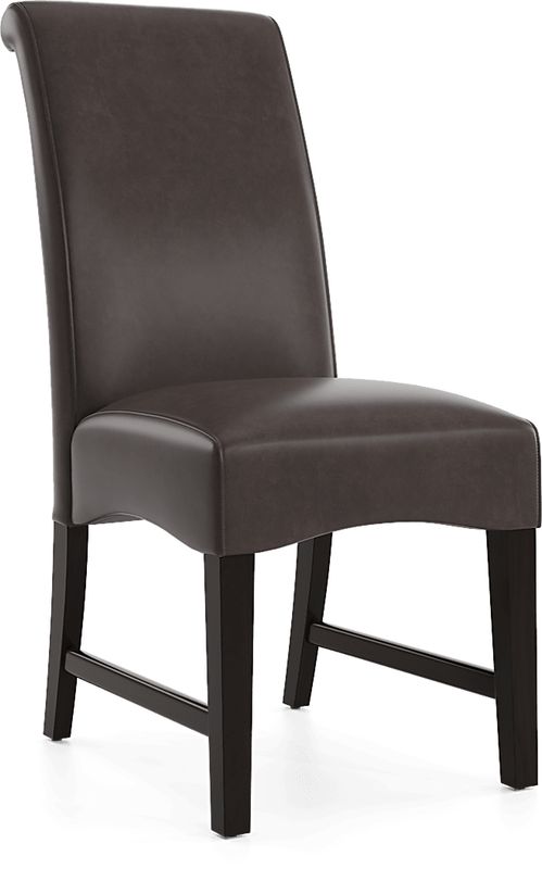 Watercolor Chocolate Upholstered Side Chair