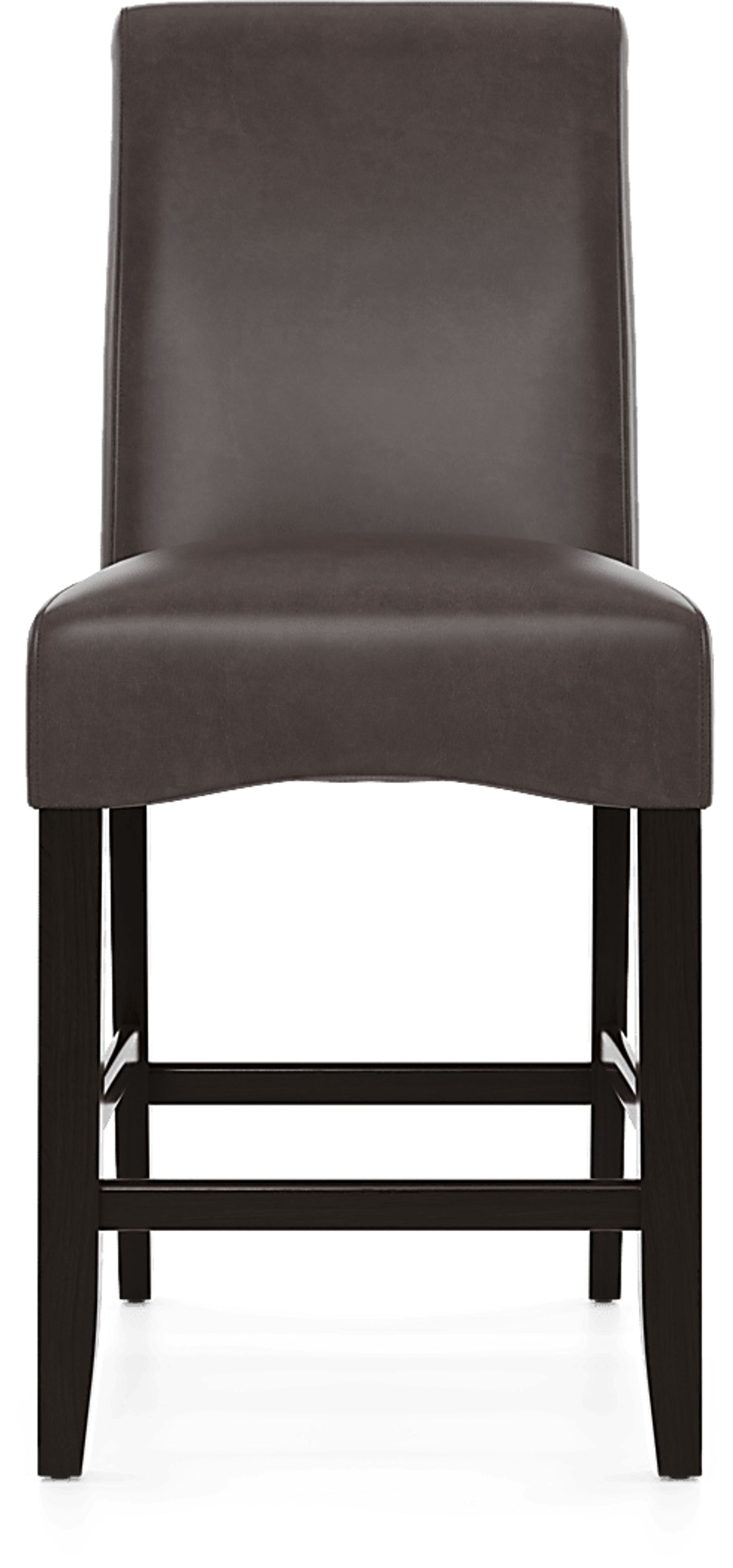 Watercolor Chocolate Upholstered Stool - Image 2