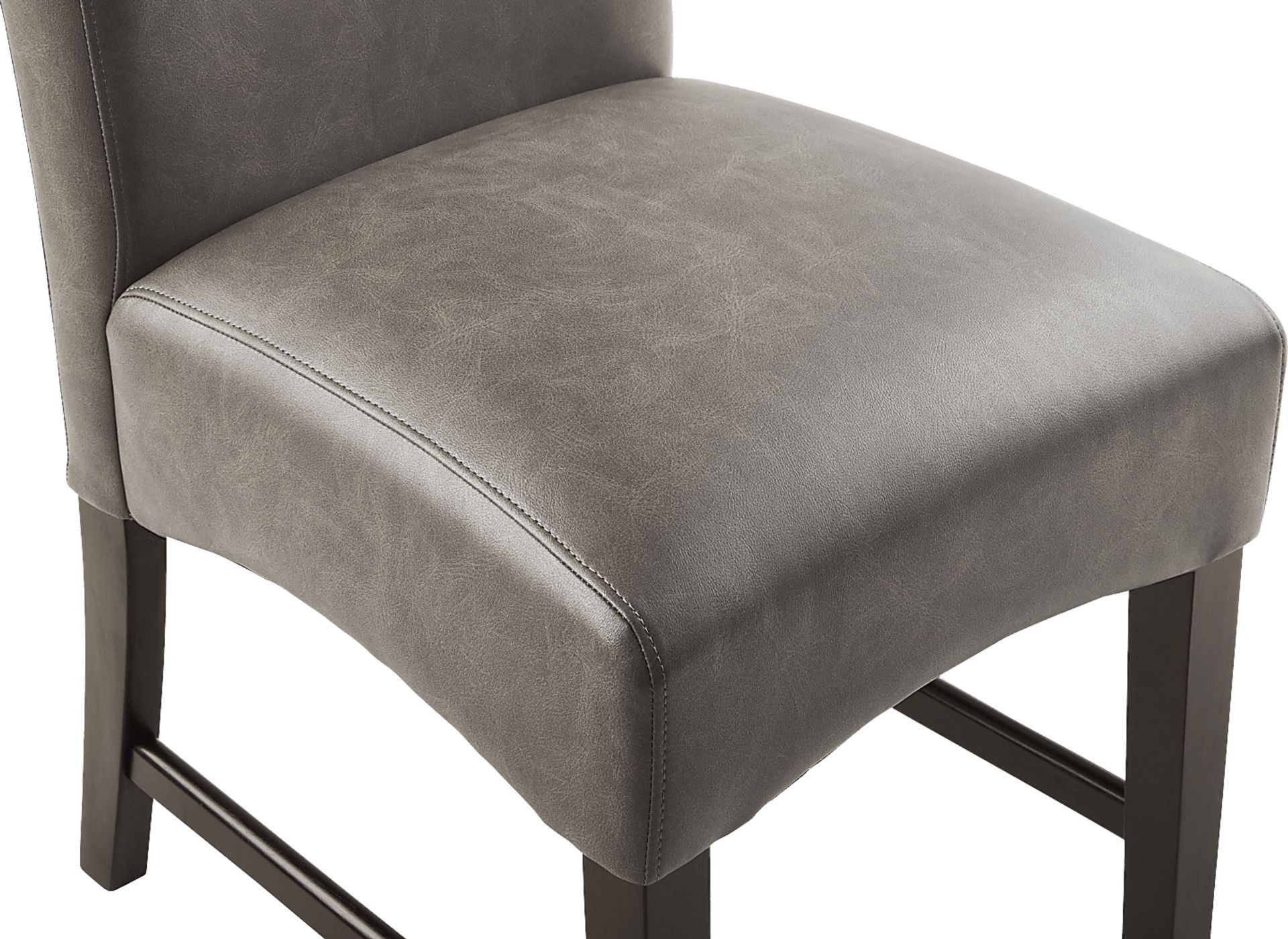 Ciara Espresso 5 Pc 48" Round Dining Room with Gray Chairs - Image 5