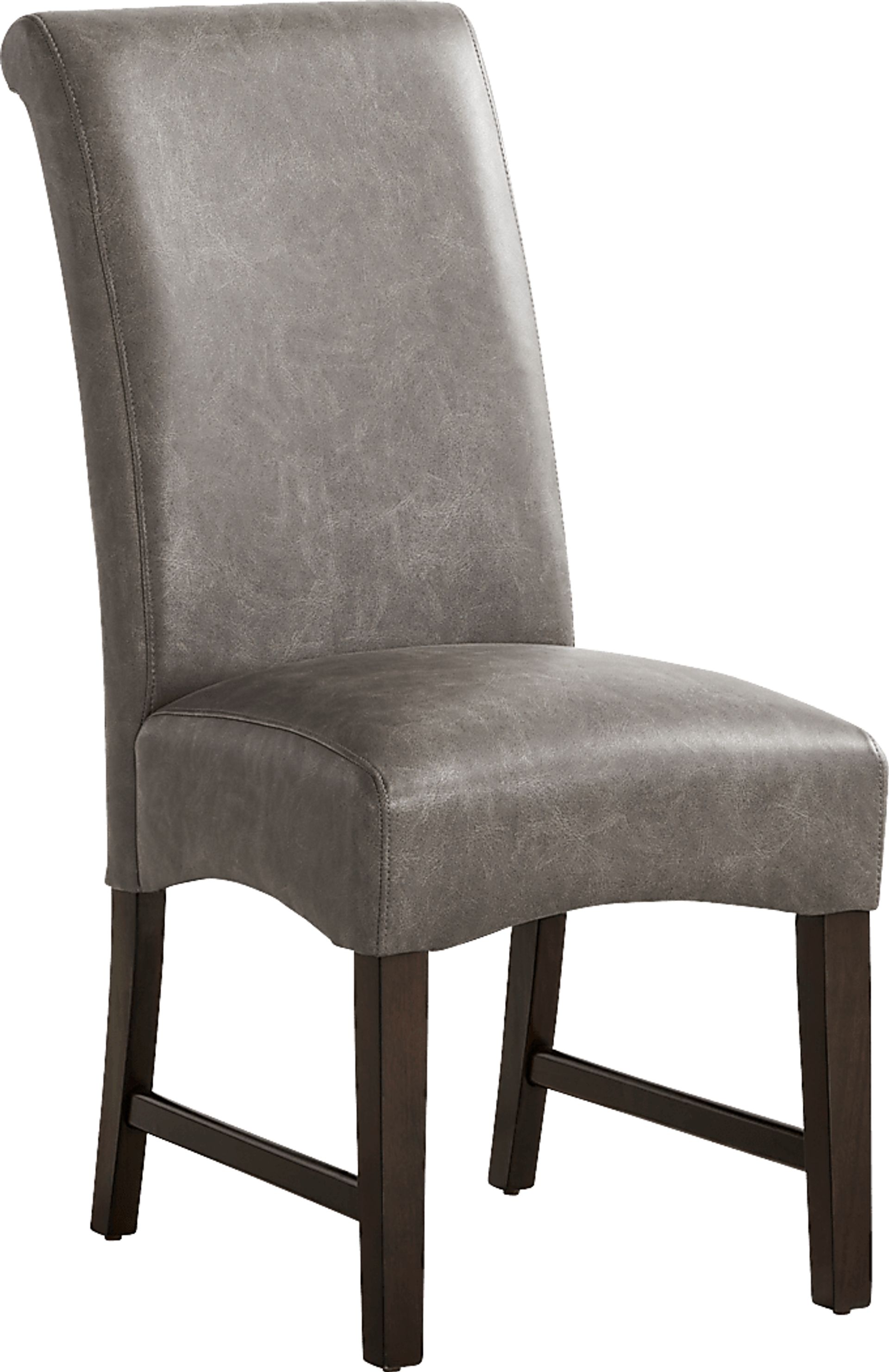 Ciara Espresso 5 Pc 48" Round Dining Room with Gray Chairs - Image 3