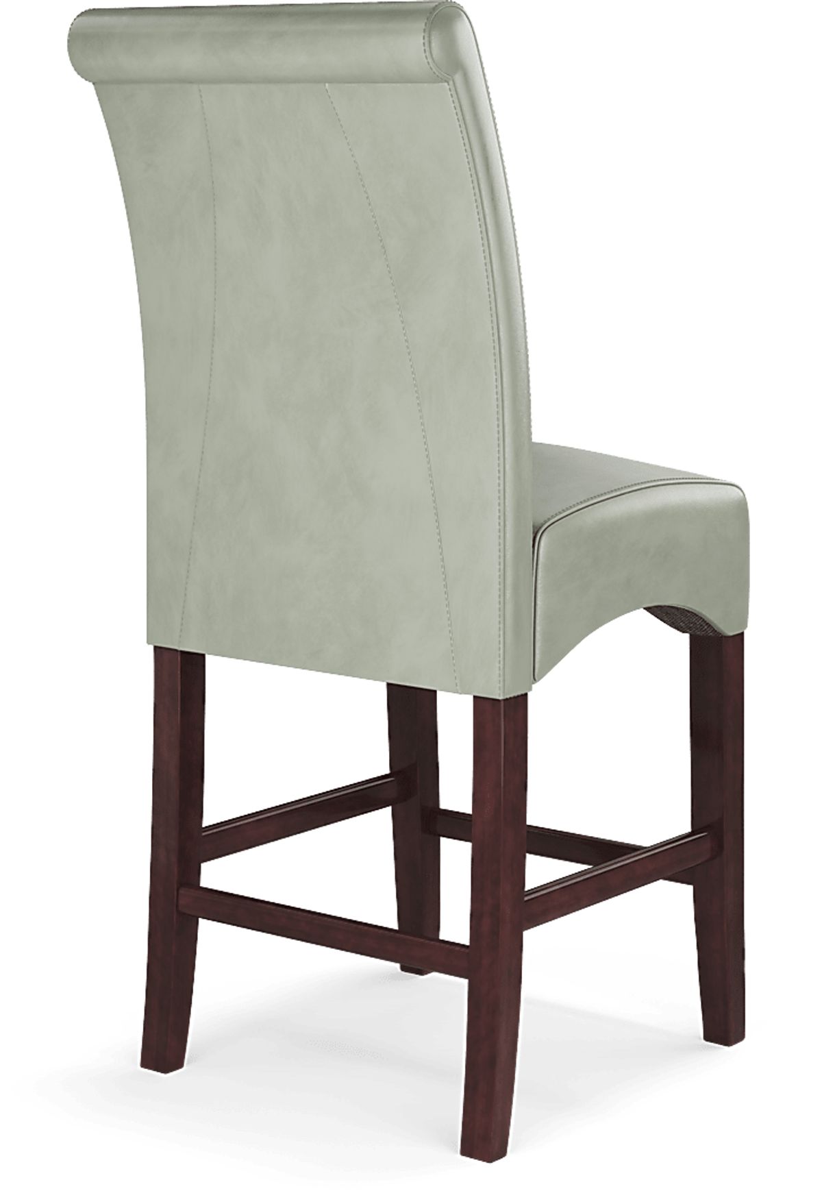 Watercolor Merlot Dark Wood Green Counter Height Stool | Rooms to Go