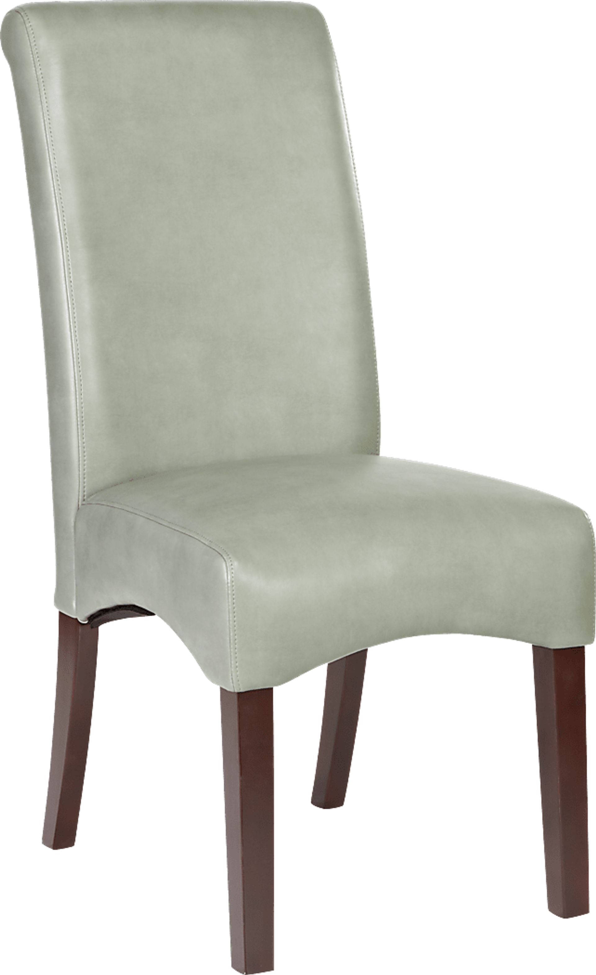 Delmon Walnut 5 Pc Oval Dining Set with Green Chairs - Image 3