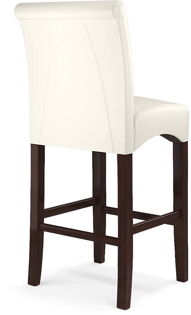 Galeno Cherry 3 Pc Bar Set with Ivory Barstools - Thumbnail - Image 7