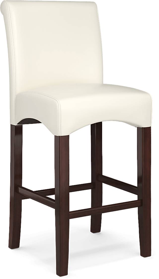 Galeno Cherry 3 Pc Bar Set with Ivory Barstools - Thumbnail - Image 4