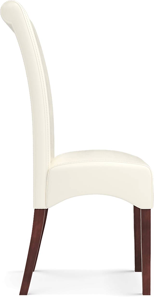 Fanmoore Espresso 5 Pc Dining Set with Ivory Chairs - Thumbnail - Image 5